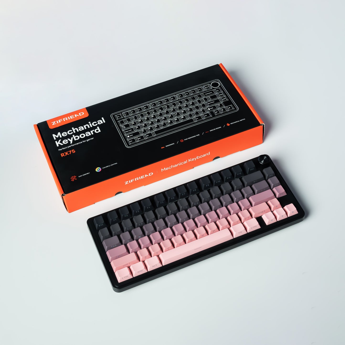 Qube RX75 Pro mechanical keyboard