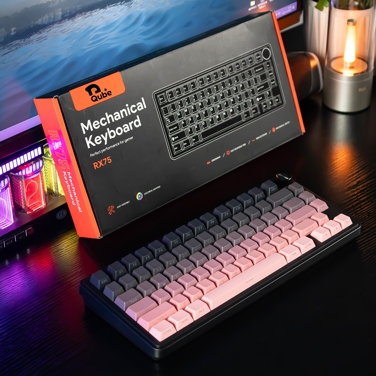 Qube RX75 Pro mechanical keyboard