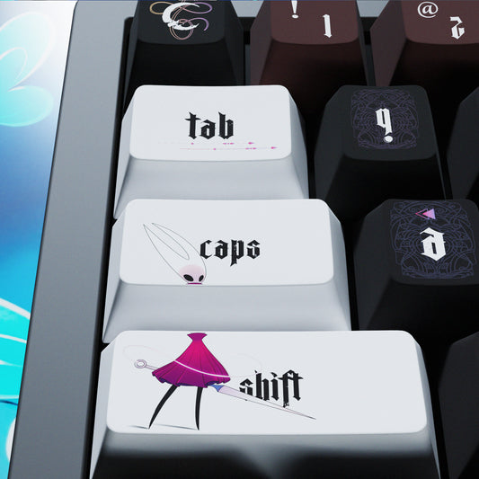 Qube Hollow Knight themed keycap set