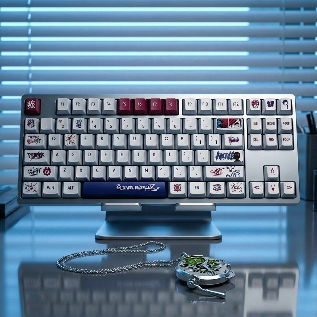 ARCANE-Vi Keycaps: Where Precision Meets Piltover's Edge