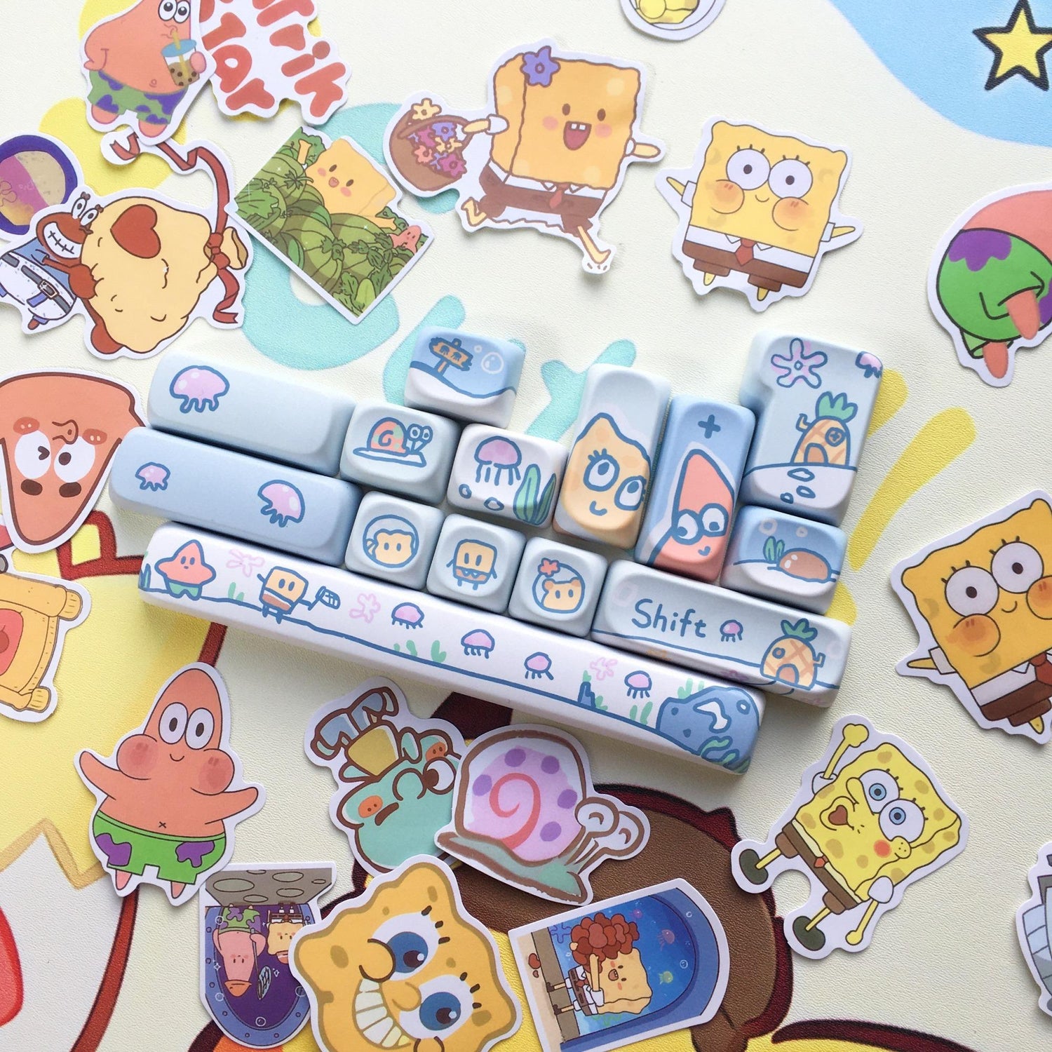 Dive into Bikini Bottom: The Qube x SpongeBob Keycap Set Is Here!