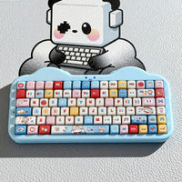 Qube Western Cat Cute Theme Keycaps