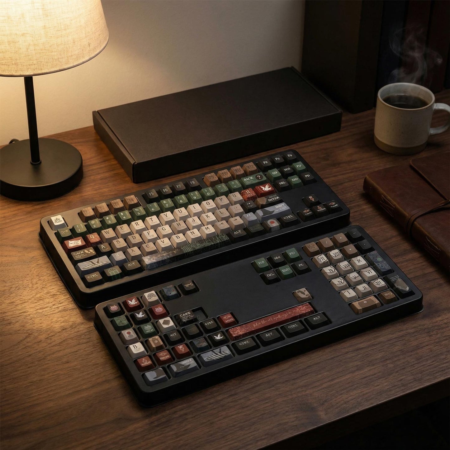 Harry Potter and Wizardry School of Witchcraft and Wizardry themed keycap set