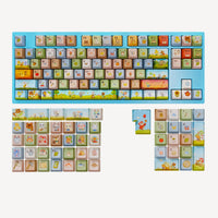 Qube Animal Crossing themed keycap set