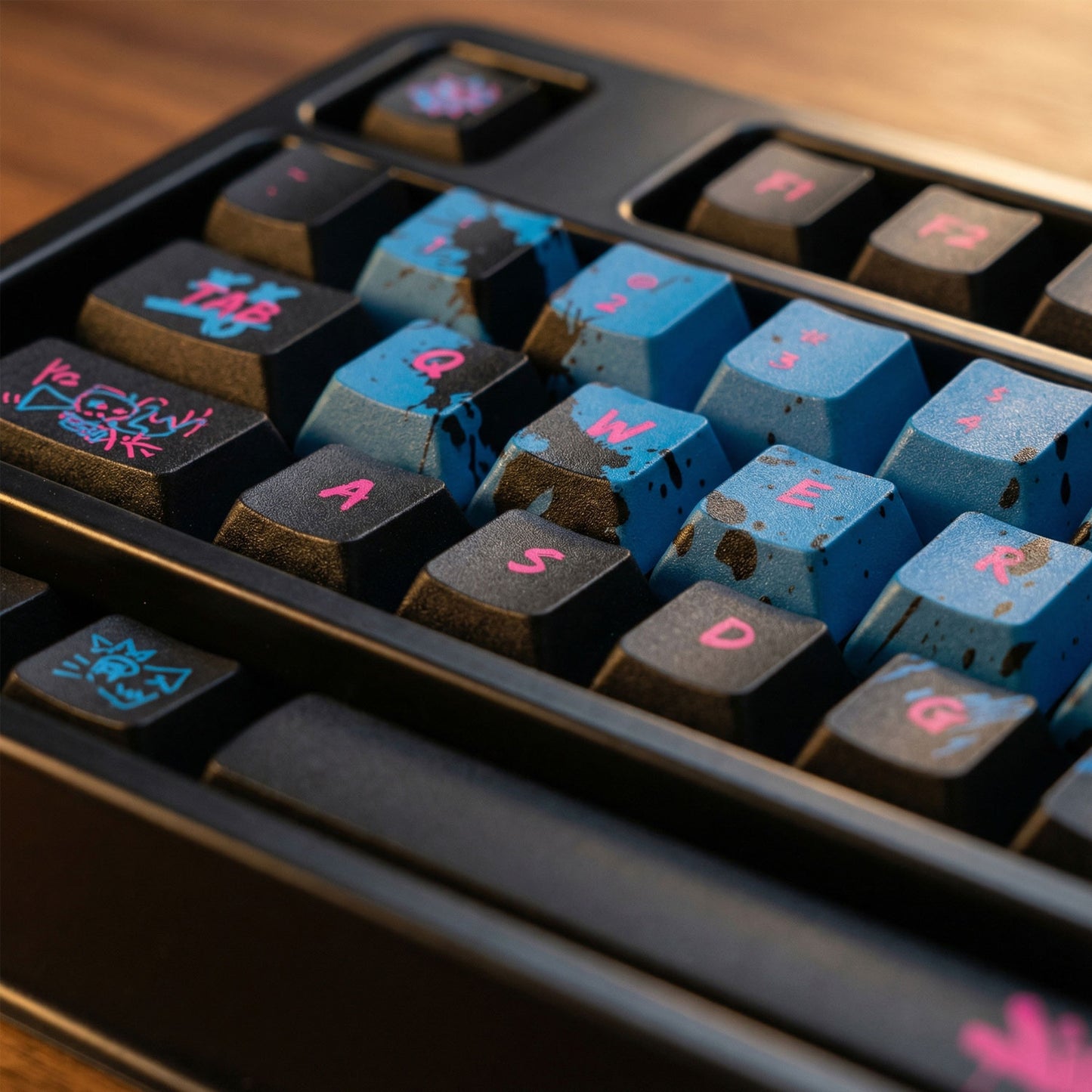 Qube Jinx Themed Keycap Set