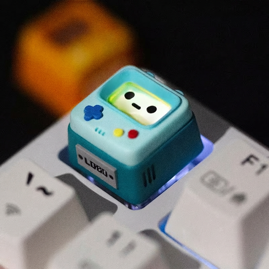Qube Retro Console Translucent Custom Resin Keycap