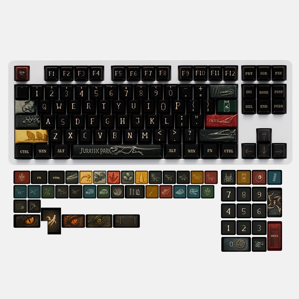 Jurassic Park Theme Keycap Set