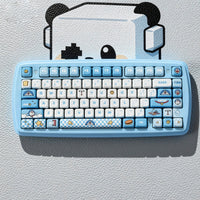 Doraemon Themed 130-Key MOA Profile PBT Keycap Set - 5-Sided Dye-Sublimation Art