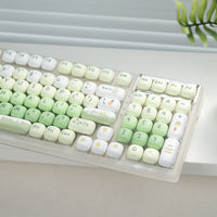 Qube F98v2 Wireless Bluetooth Wired Transparent Mechanical Keyboard