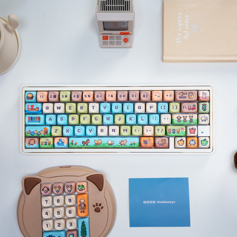 Qube Stardew Valley themed keycap set