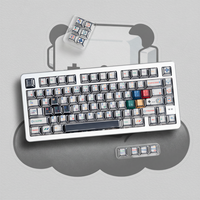 Comic Pixel Game Themed Keycap Set