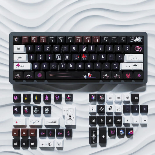 Qube Hollow Knight themed keycap set