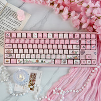 Cute Patrick Star themed keycap set