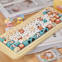 Coffee Dalmatian Themed Keycap Set