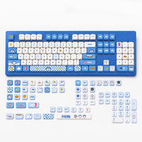 Doraemon Themed 130-Key MOA Profile PBT Keycap Set - 5-Sided Dye-Sublimation Art