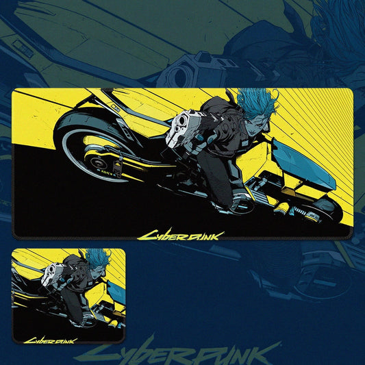 Qube Cyberpunk 2077-Themed Desk Mat
