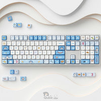 Doraemon Themed 130-Key MOA Profile PBT Keycap Set - 5-Sided Dye-Sublimation Art