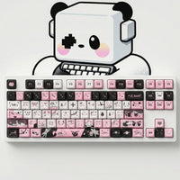Qube Black Cat Themed Keycap Set
