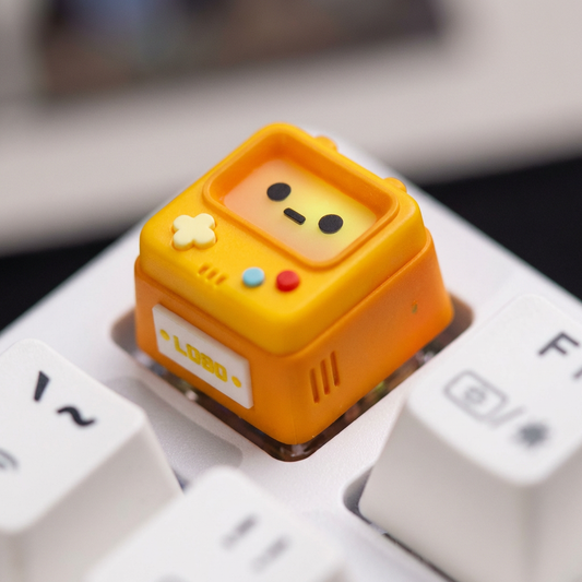 Qube Retro Console Translucent Custom Resin Keycap