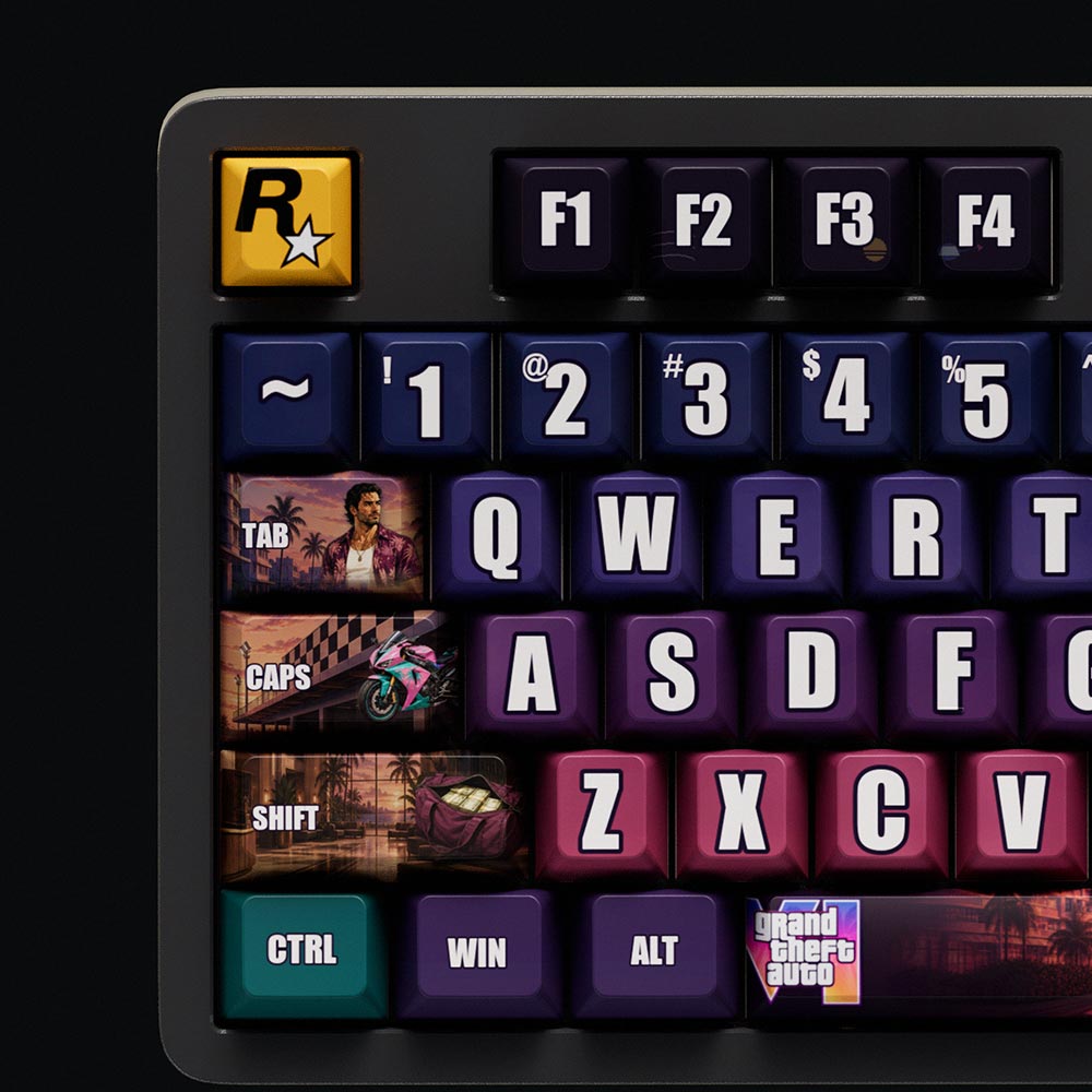 Grand Theft Auto VI Themed Keycap Set