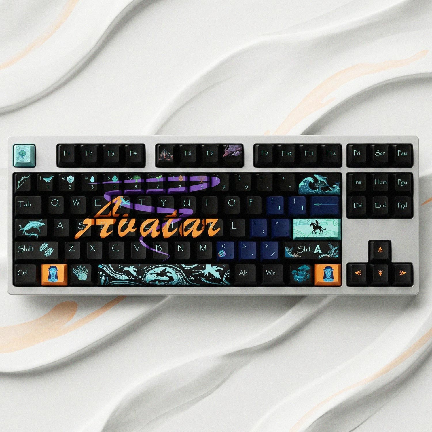 Avatar-themed keycap set – Qube