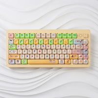 Qube Ceramic Texture Crayon Shin-chan Themen-Tastenkappen-Set