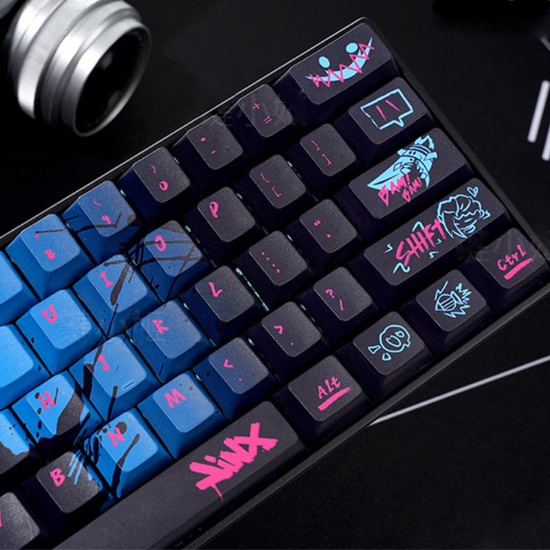 Qube Jinx Themed Keycap Set