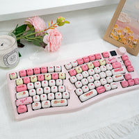 Qube Strawberry Bear keycap MOG steamed bun height theme keycap