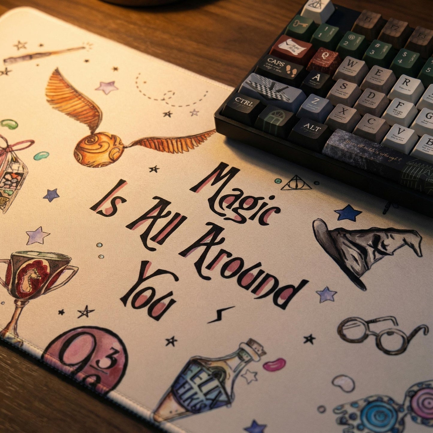 Magic theme desk mat