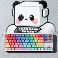 Qube Rainbow gradient themed keycap set