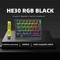 Qube HE30/65 8K magnetic axis keyboard one-handed